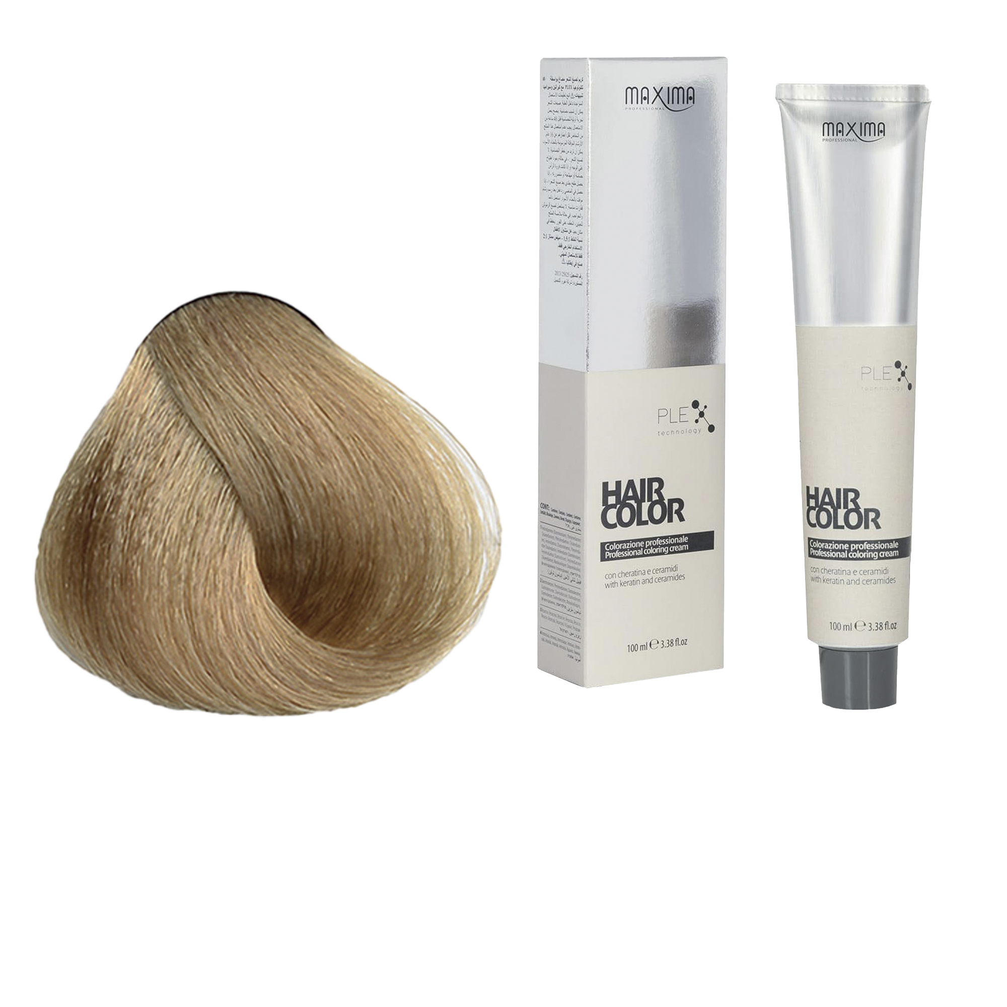 Vopsea profesionala de par, 9.3 Blond auriu foarte deschis, MAXIMA, 100ml