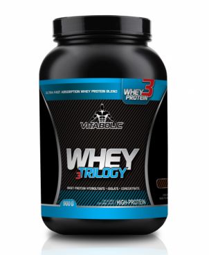 Whey Trilogy Standard cu aroma de Capsuni, 900g, Vitabolic