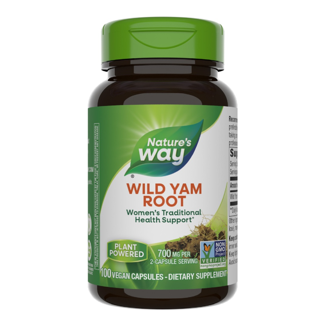 Wild Yam Root Natures Way, 100 capsule, Secom