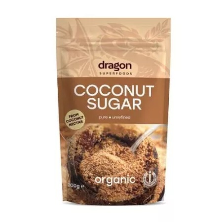 Zahar bio din palmier de cocos, 250g, Dragon Foods