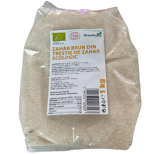 Zahar Brun din Trestie de Zahar Eco 1kg Driedfruits