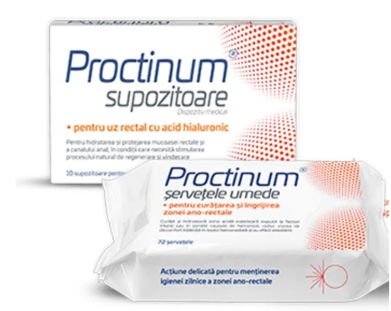Zdrovit Proctinum supozitoare x 10buc + Servetele x 72buc