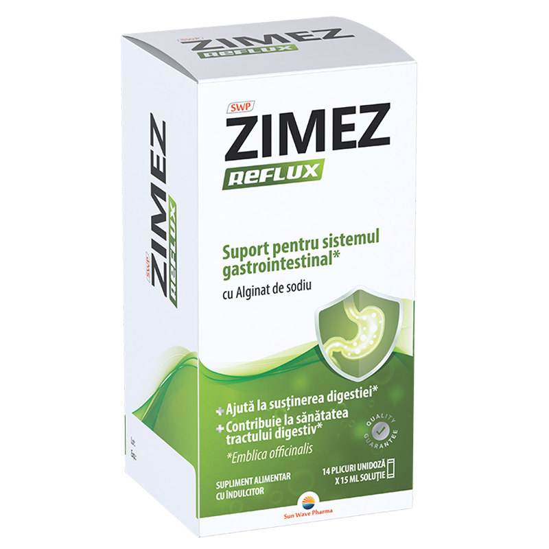 Zimez Reflux, Sun Wave Pharma | 14 plicuriicuri x 15 ml