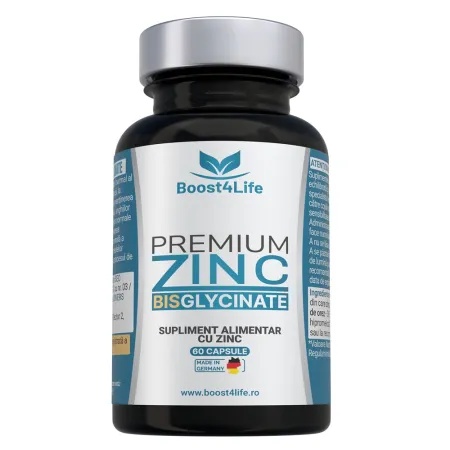 Zinc Bisglicinat Premium, 83.35 mg, 60cps. veg., Boost4Life