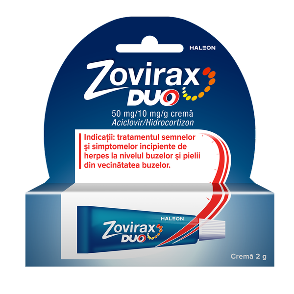 Zovirax Duo crema 50 mg/10 mg/g, Haleon | 2 g